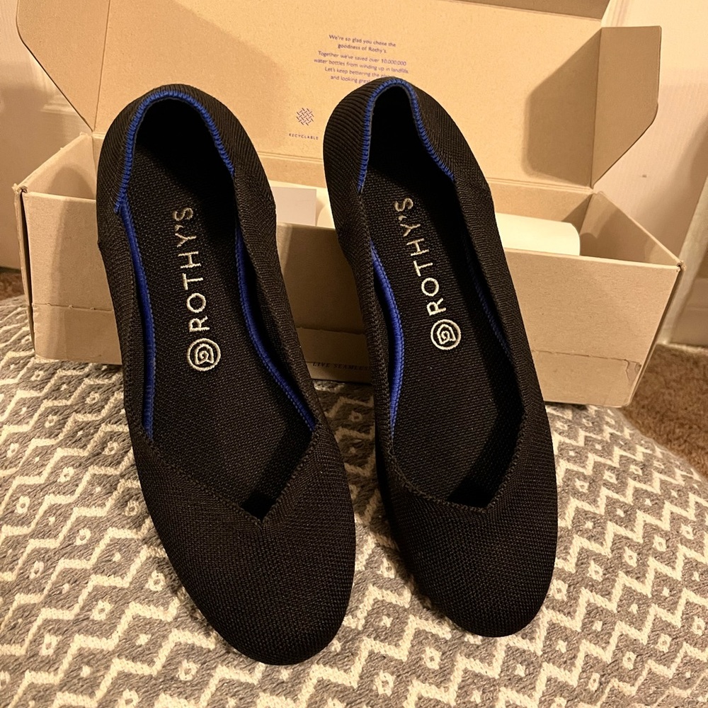 EUC Rothy’s black flats
